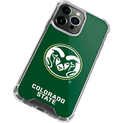 Colorado State University CSU Rams Logo iPhone 15 Pro Clear Case